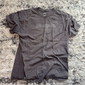 Los Angeles Graphic Tee in Dark Gray